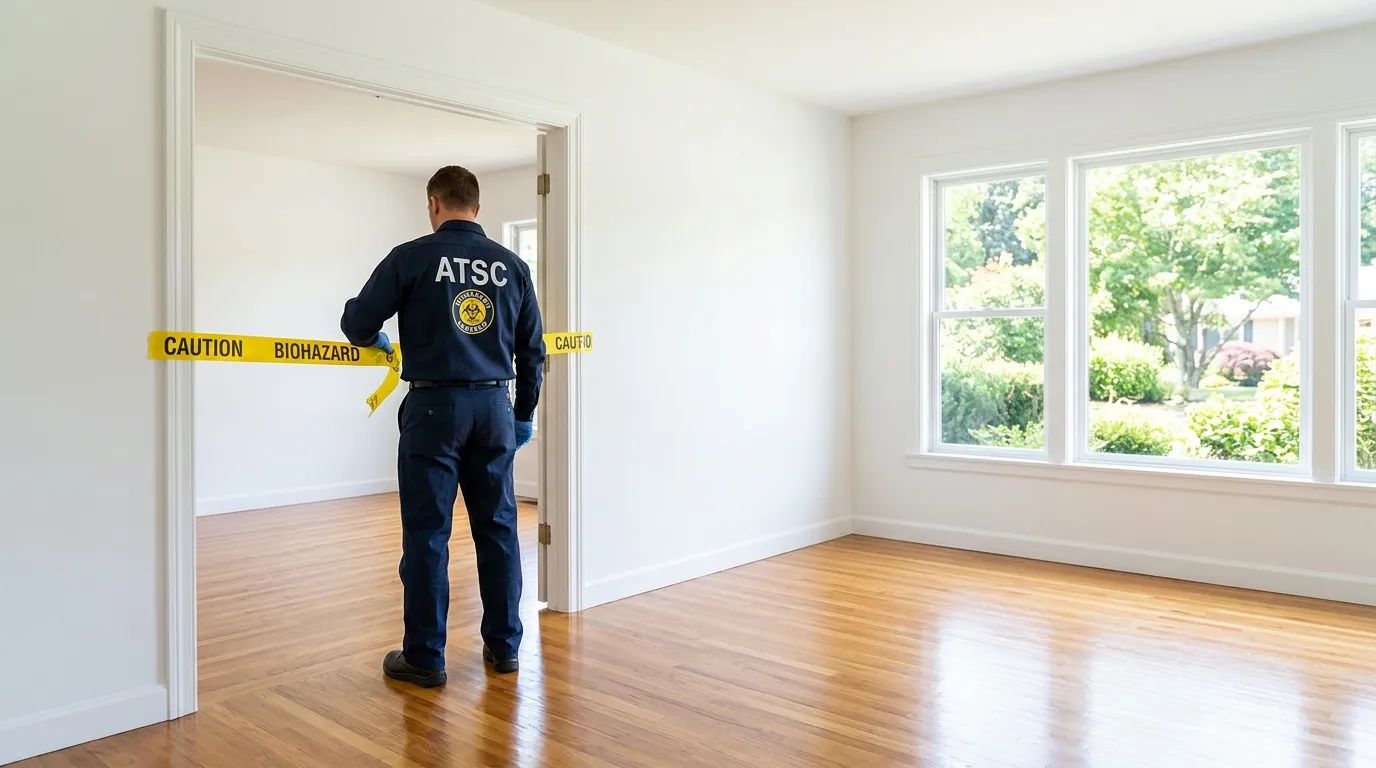 Certified biohazard cleanup crew performing Trauma Scene Cleanup in Chicago
